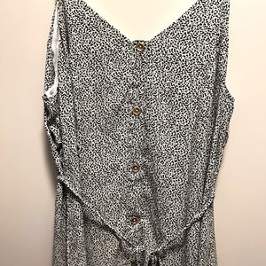 Strappy maxi printed dress